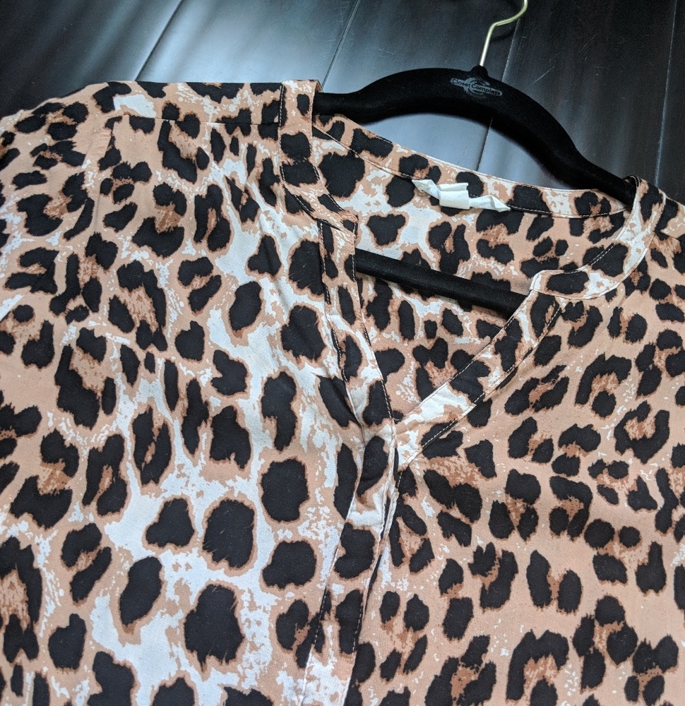 Leopard print blouse
